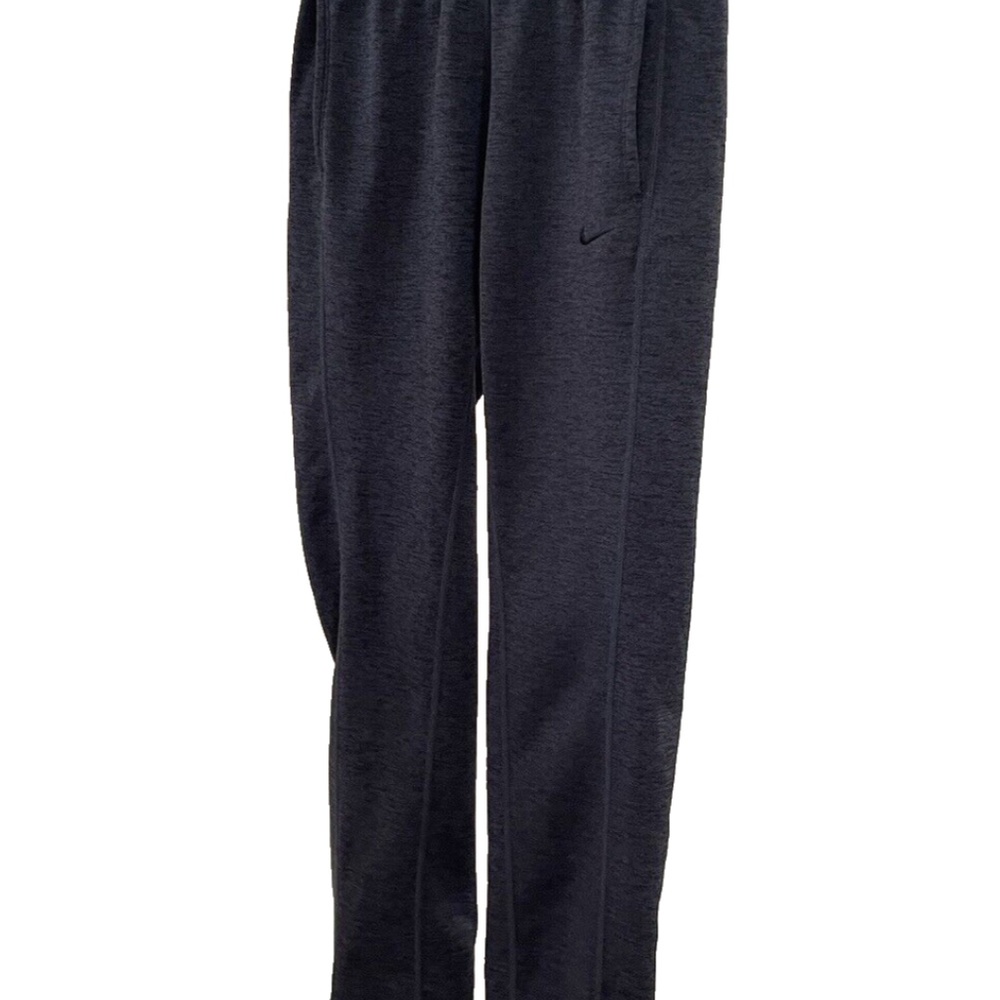 Nike Thermafit Fleece-Lined Pants, Gray XS Zipped Ankle Elastic Waist